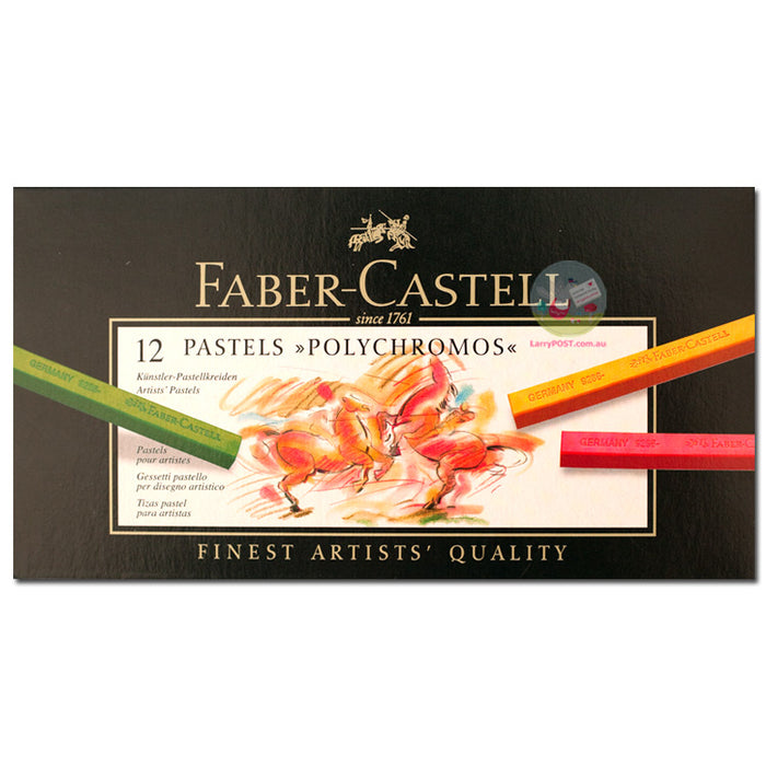 FABER-CASTELL Polychromos Pastel Blocks - Box of 12