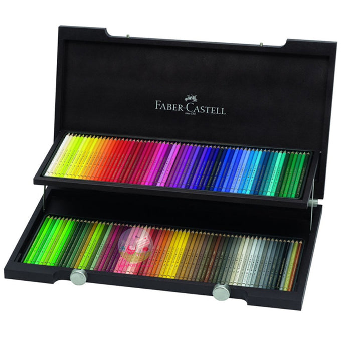 FABER-CASTELL Polychromos Coloured Pencils - Wooden box of 120