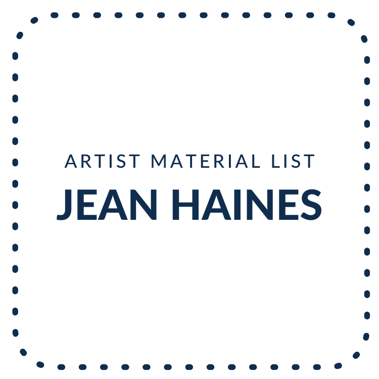 Jean Haines Materials
