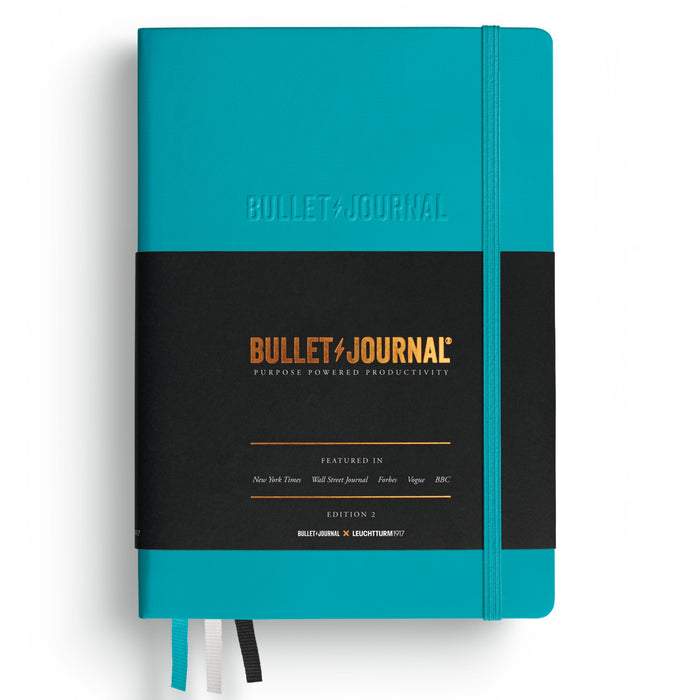 LEUCHTTURM1917 Bullet Journal Edition 2 - 120gsm Paper - Medium (A5) - Dotted - Turquoise25