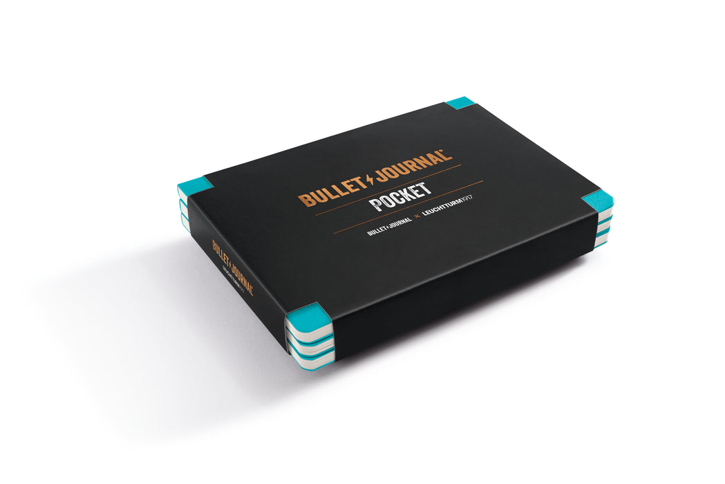LEUCHTTURM1917 Bullet Journal Pocket - Set of 3 - Pocket (A6) - Dotted - Turquoise25