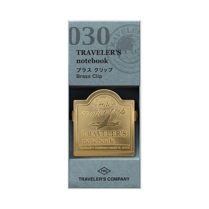 Traveler's Company Brass Clip - 030 - Have a nice trip