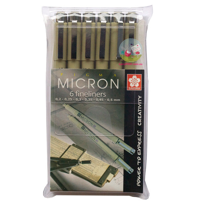 SAKURA Pigma Micron 6-Pack (005
