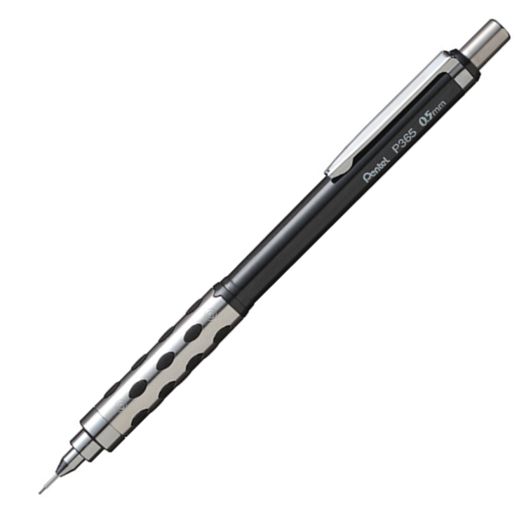 PENTEL Stein Mechanical Pencil (P365) - Black - 0.5mm
