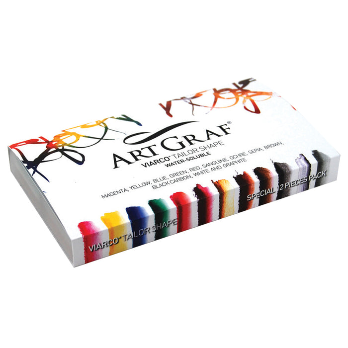 ARTGRAF Viarco Tailor Shape Watersoluble Pigmented Discs - Set 12