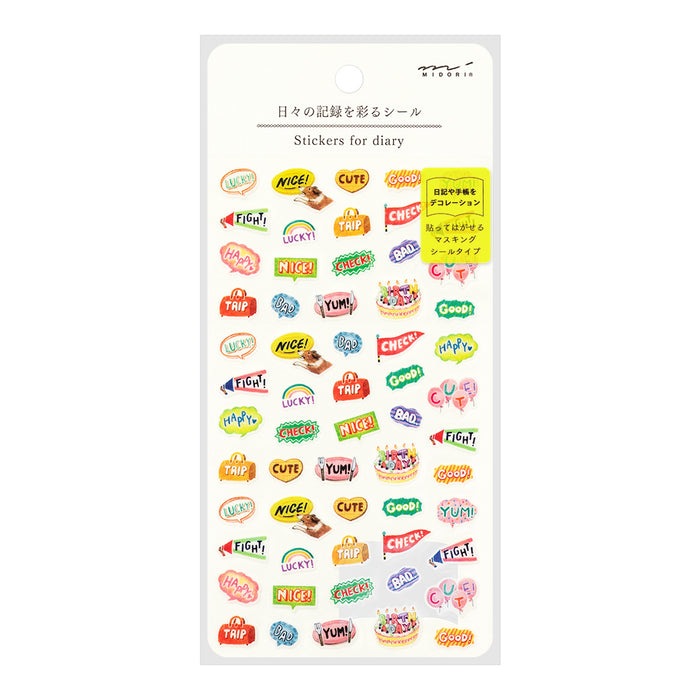 MIDORI - Sticker Set - Character Phrases