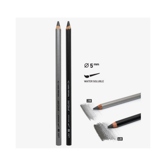 ARTGRAF Watersoluble Graphite Pencil - Single - 6B
