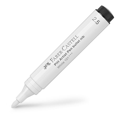 FABER-CASTELL Pitt Artist Pen - 2.5mm Bullet - White