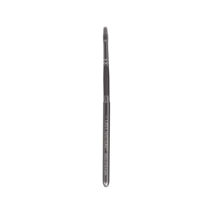 JACK RICHESON & CO Grey Matters Oil/Acrylic Travel Brush - Grey Synthetic - Bright Size 1 (4 x 9mm)