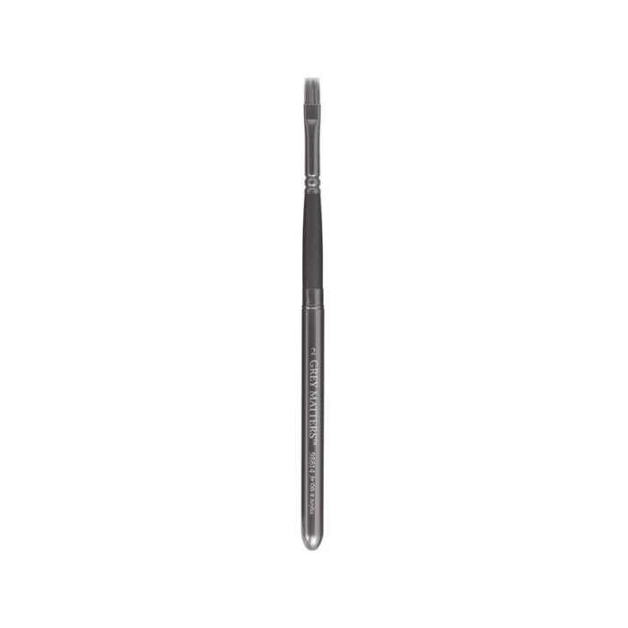 JACK RICHESON & CO Grey Matters Oil/Acrylic Travel Brush - Grey Synthetic - Bright Size 2 (6 x 10mm)