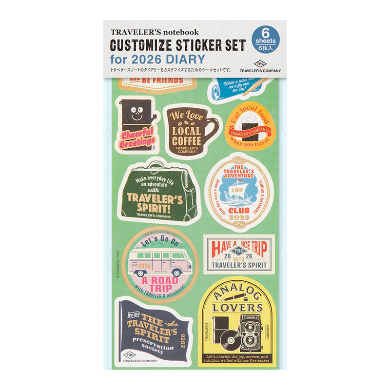 2026 Traveler's Company - Customisation Sticker Set (Limited Edition)
