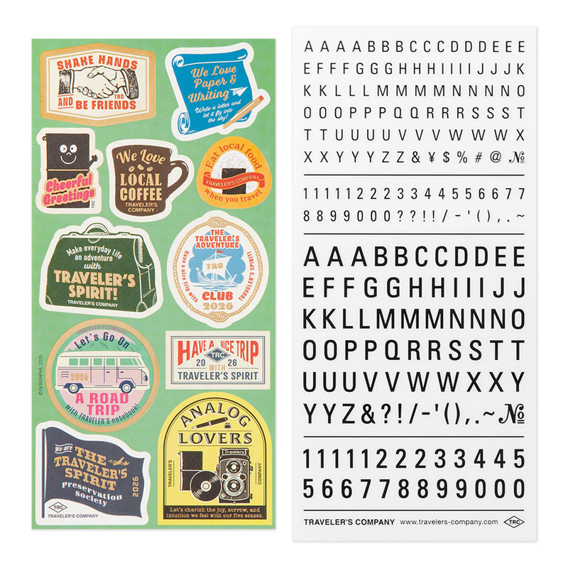 2026 Traveler's Company - Customisation Sticker Set (Limited Edition)