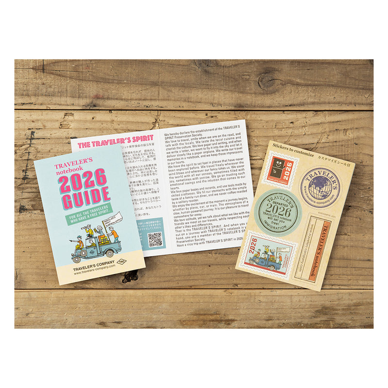 2026 Traveler's Company - Diary Insert - Passport Size - Monthly Planner