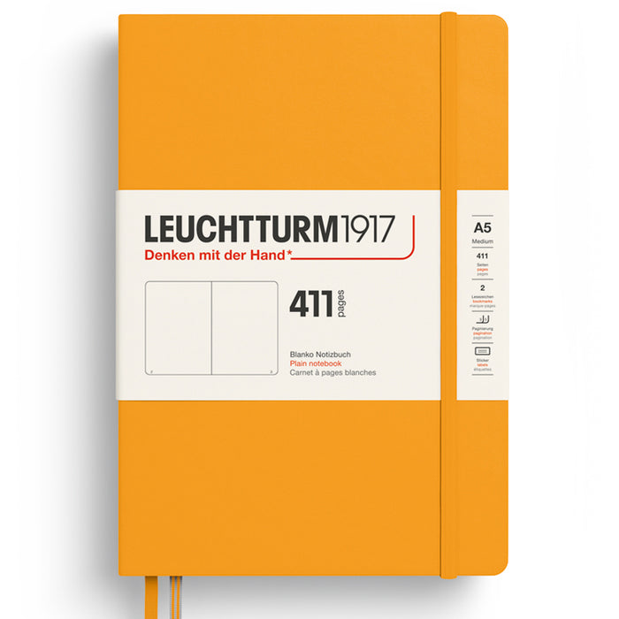 LEUCHTTURM1917 Classic Hard Cover Expanded Notebook 411 - Medium (A5) - Plain - Rising Sun