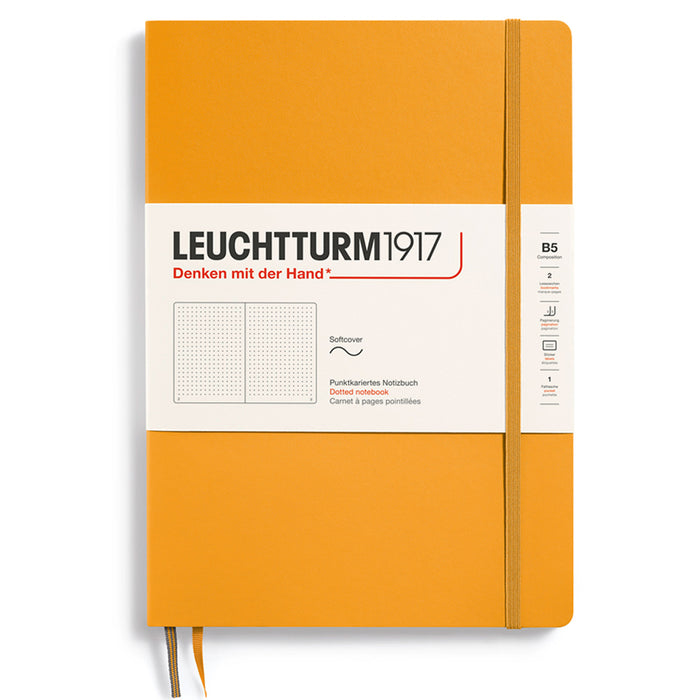 LEUCHTTURM1917 Composition Notebook Soft Cover - B5 - Dotted - Rising Sun