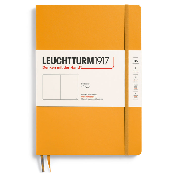 LEUCHTTURM1917 Composition Notebook Soft Cover - B5 - Plain - Rising Sun