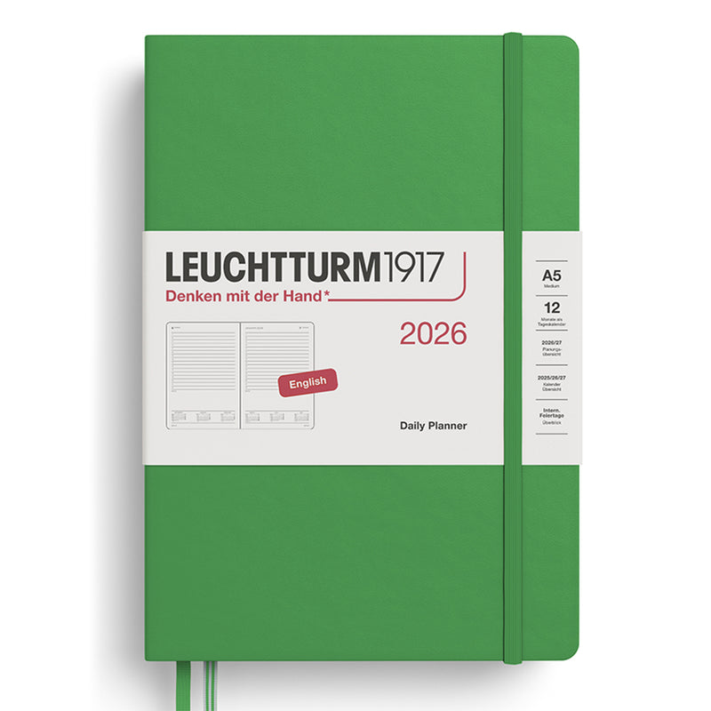 2026 LEUCHTTURM1917 Daily Diary Planner - Hard Cover - Medium (A5)