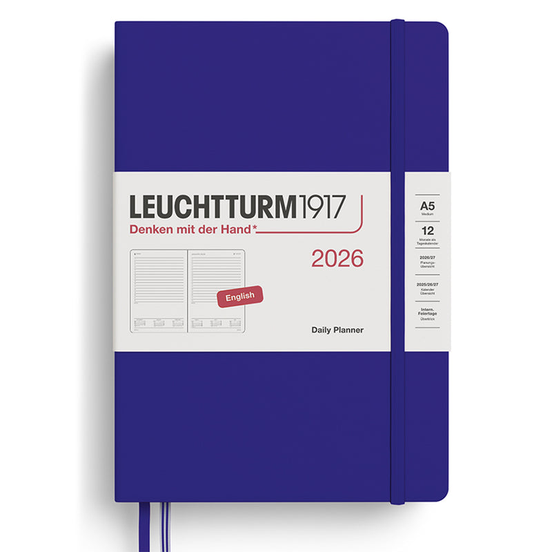 2026 LEUCHTTURM1917 Daily Diary Planner - Hard Cover - Medium (A5)