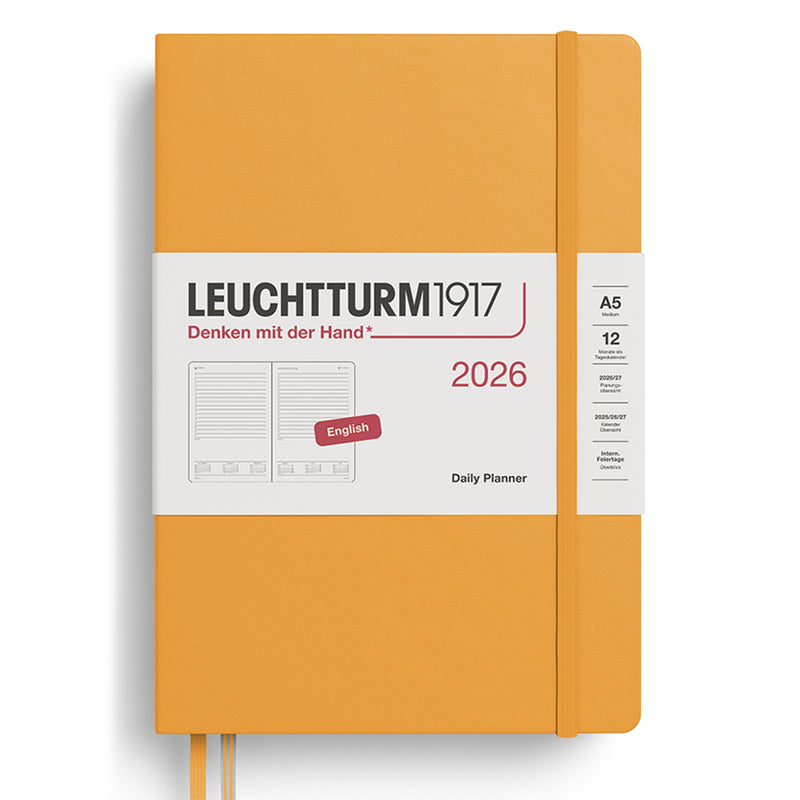 2026 LEUCHTTURM1917 Daily Diary Planner - Hard Cover - Medium (A5)