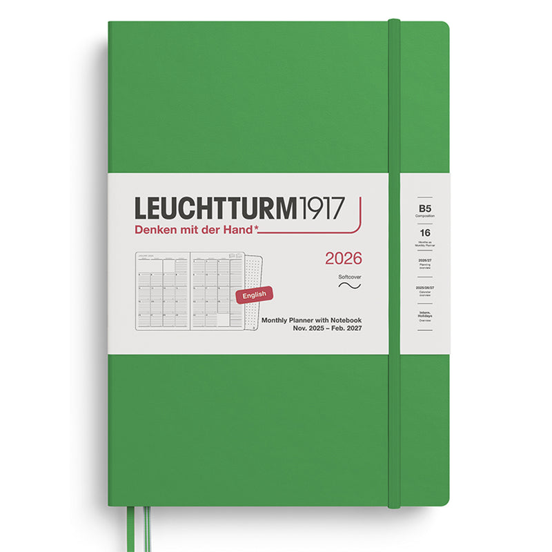 2026 LEUCHTTURM1917 Monthly Planner with Dotted Notebook - Soft Cover - Composition (B5)