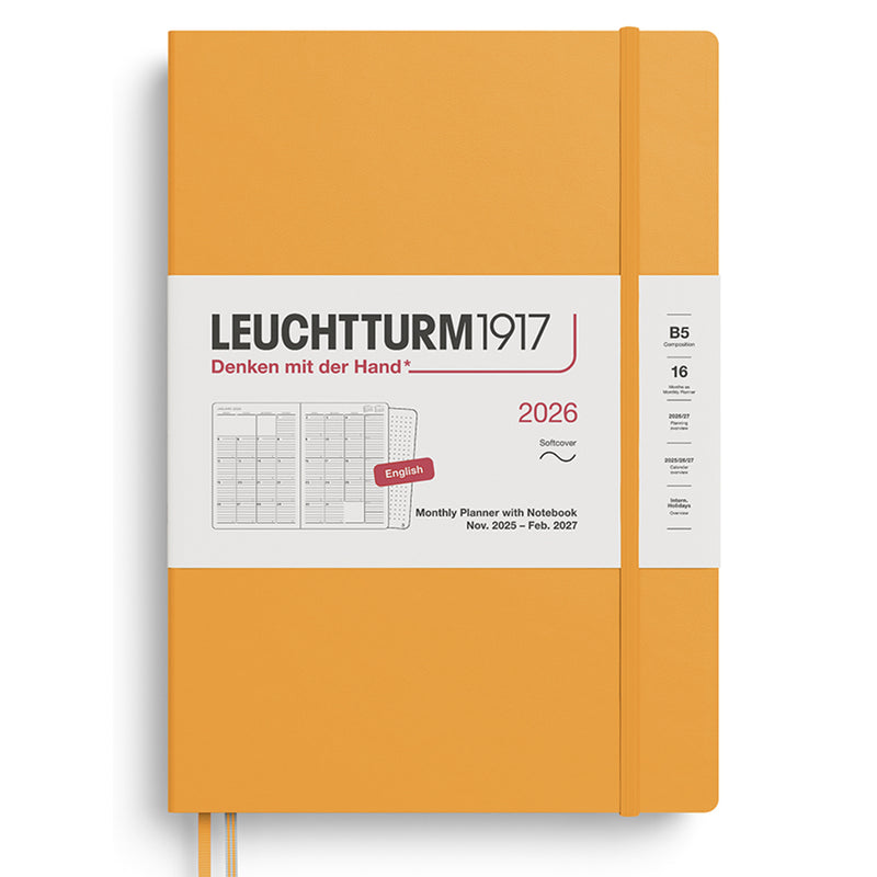 2026 LEUCHTTURM1917 Monthly Planner with Dotted Notebook - Soft Cover - Composition (B5)