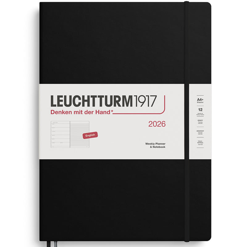 2026 LEUCHTTURM1917 Weekly Planner and Notebook - Hard Cover - Master (A4)