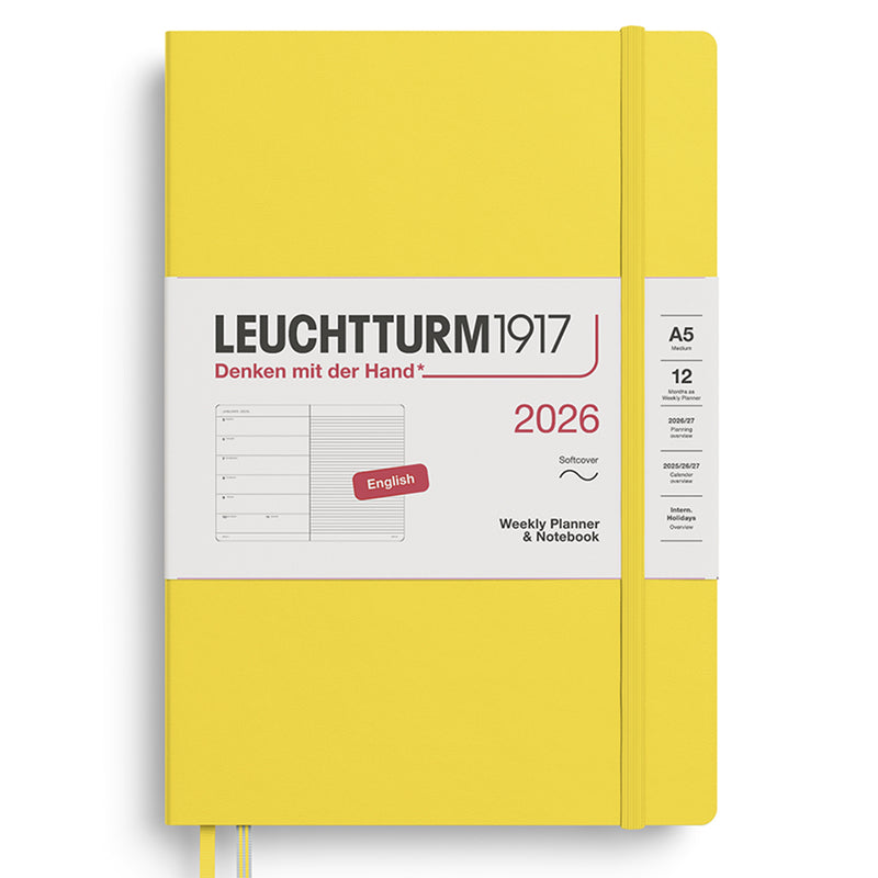 2026 LEUCHTTURM1917 Weekly Planner and Notebook - Soft Cover - Medium (A5)