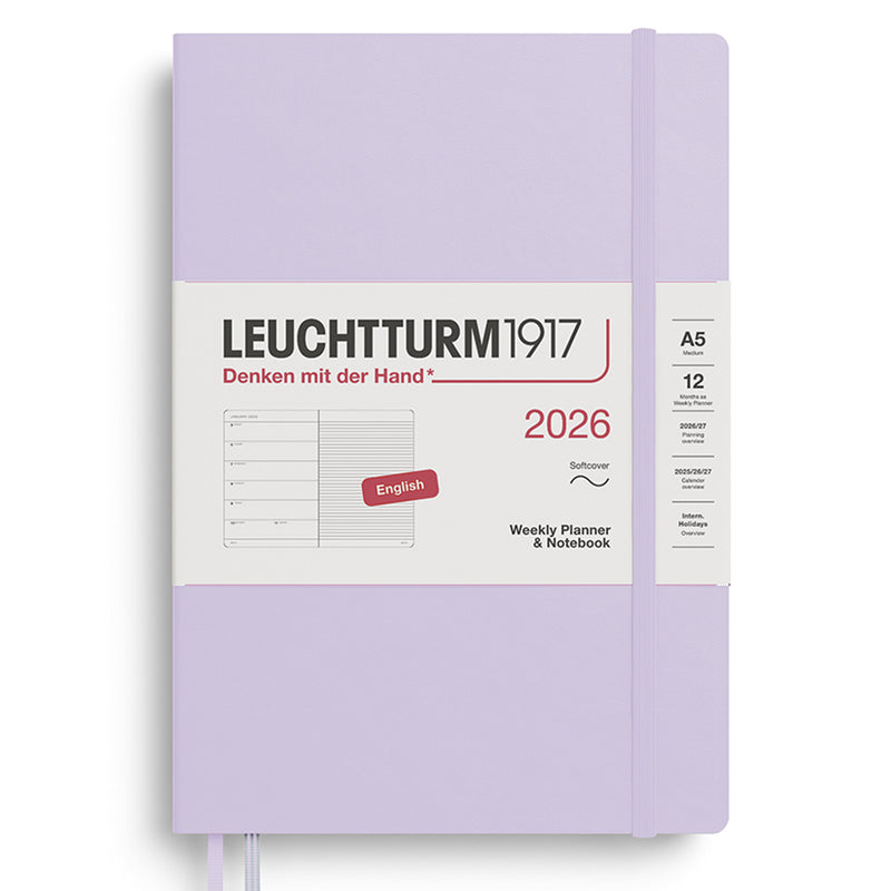 2026 LEUCHTTURM1917 Weekly Planner and Notebook - Soft Cover - Medium (A5)