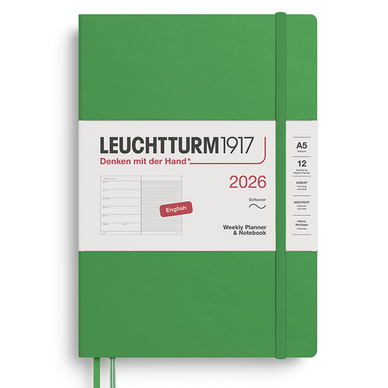 2026 LEUCHTTURM1917 Weekly Planner and Notebook - Soft Cover - Medium (A5)