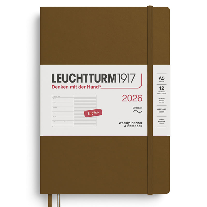 2026 LEUCHTTURM1917 Weekly Planner and Notebook - Soft Cover - Medium (A5)