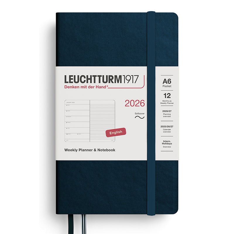 2026 LEUCHTTURM1917 Weekly Planner and Notebook - Soft Cover - Pocket (A6)
