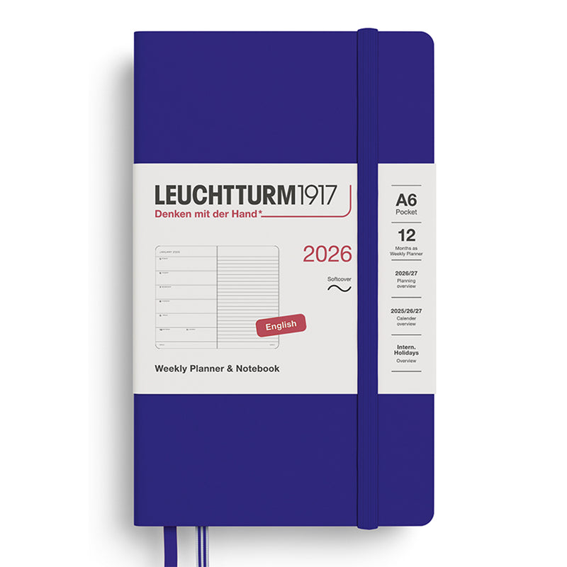 2026 LEUCHTTURM1917 Weekly Planner and Notebook - Soft Cover - Pocket (A6)