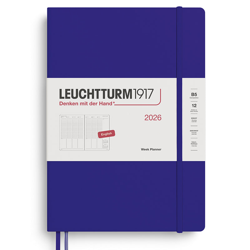 2026 LEUCHTTURM1917 Weekly Vertical Diary Planner - Hard Cover - Composition (B5)