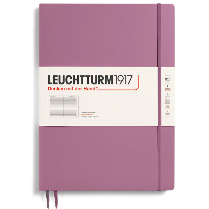 LEUCHTTURM1917 Classic Hard Cover - Master SLIM A4 - Ruled - Dusty Rose