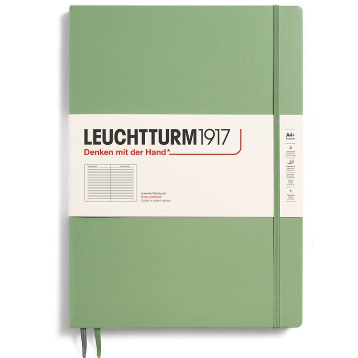 LEUCHTTURM1917 Classic Hard Cover - Master SLIM A4 - Ruled - Sage