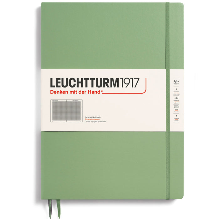 LEUCHTTURM1917 Classic Hard Cover - Master SLIM A4 - Squared / Grid - Sage