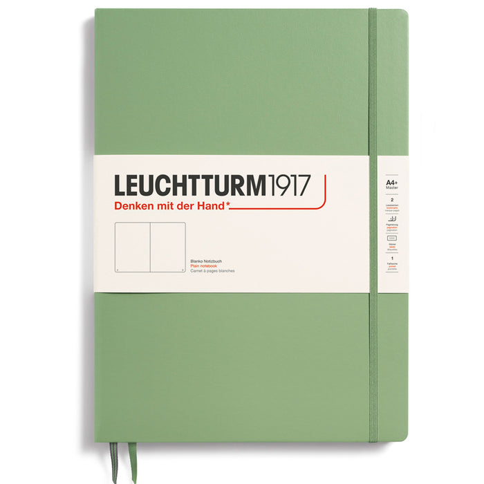LEUCHTTURM1917 Classic Hard Cover - Master SLIM A4 - Plain - Sage