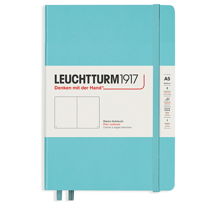 LEUCHTTURM1917 Classic Hard Cover - Medium (A5) - Plain - Aquamarine