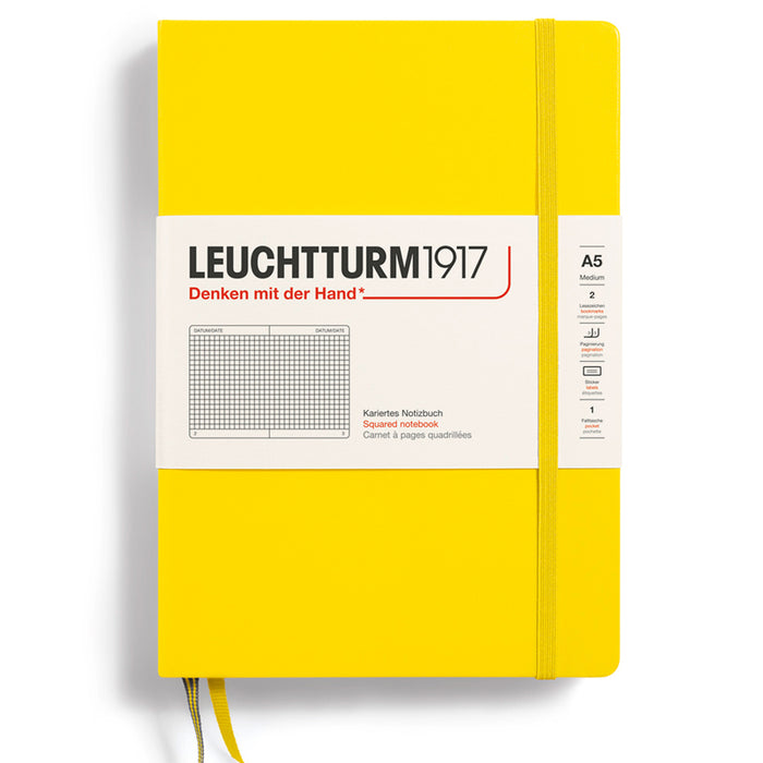 LEUCHTTURM1917 Classic Hard Cover - Medium (A5) - Squared - Lemon Yellow