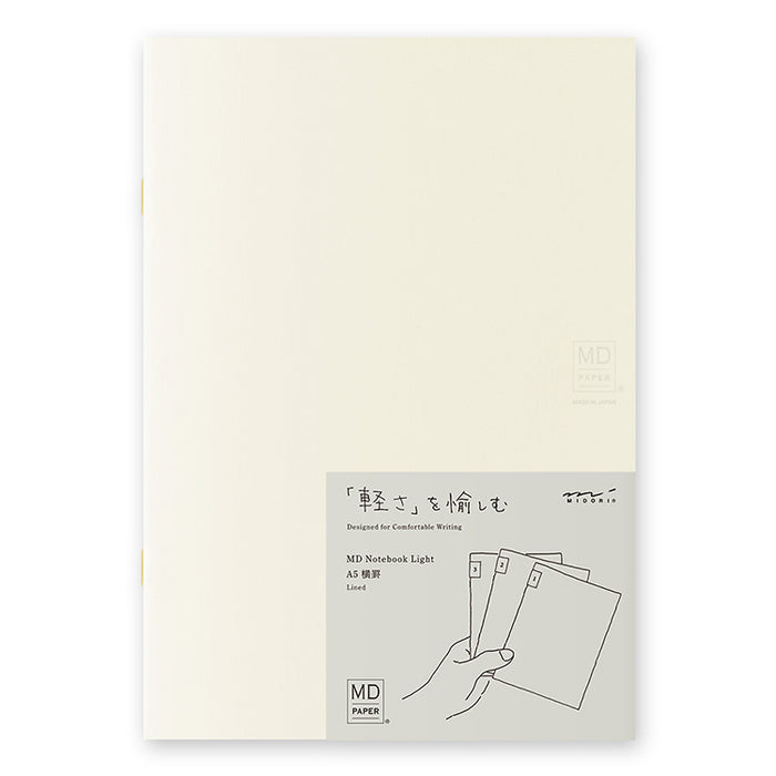 MIDORI - Notebook - Light - A5 - Lined (pack of 3)