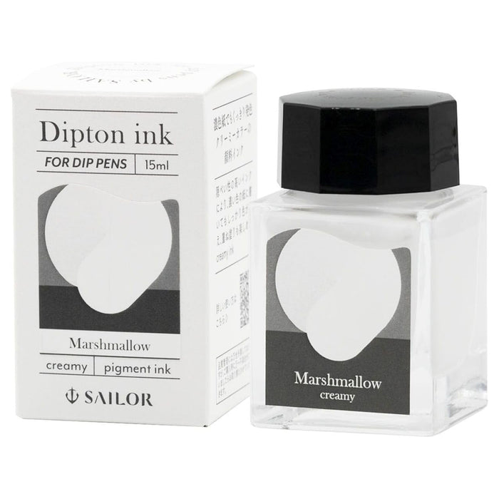 SAILOR Dipton - Dip Pen Calligraphy Ink - 15mL - Creamy Marshmallow
