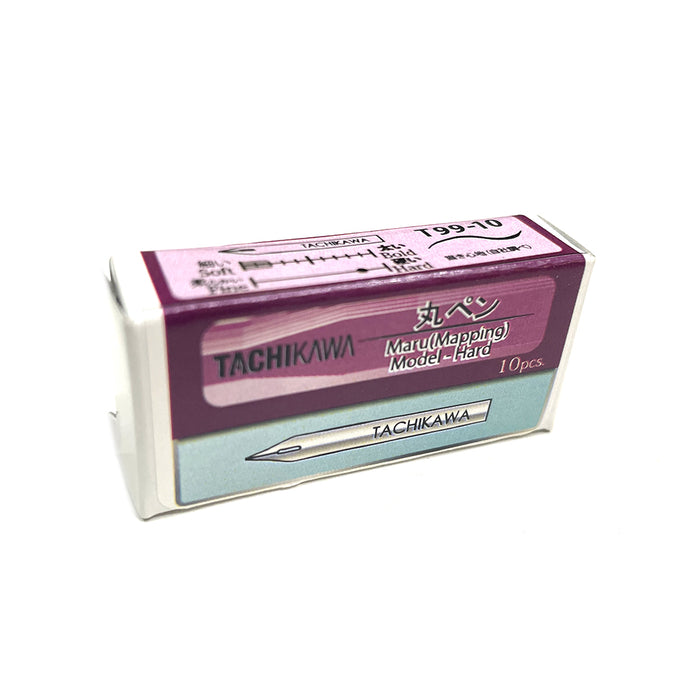 TACHIKAWA Deluxe Comic Pen Nib - Maru Hard T99 (Mapping) Model - Pack of 10