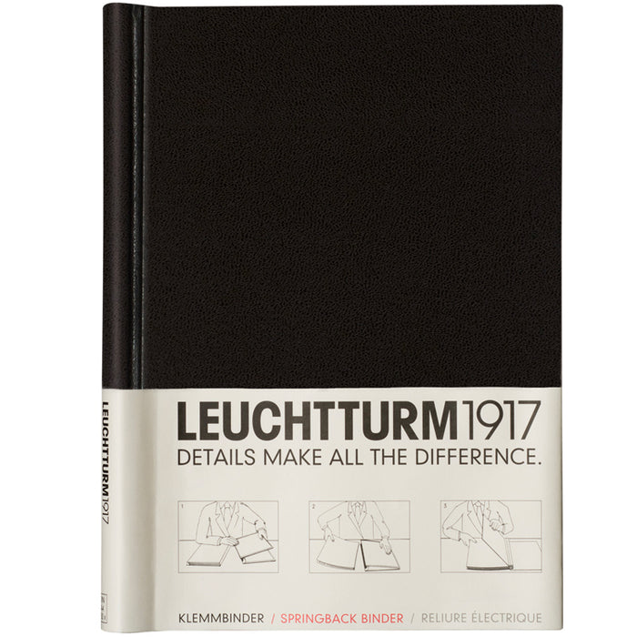 LEUCHTTURM1917 Peka Springback Binder (holds 150 pages) - A4 - Black
