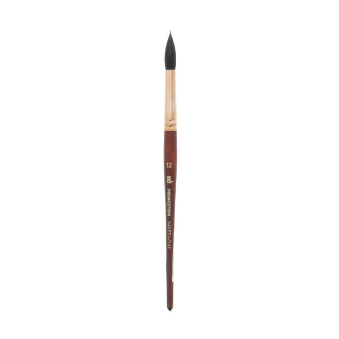 PRINCETON Neptune Watercolour Brush - Synthetic Squirrel - Round Size 12 (7.4 x 30mm)