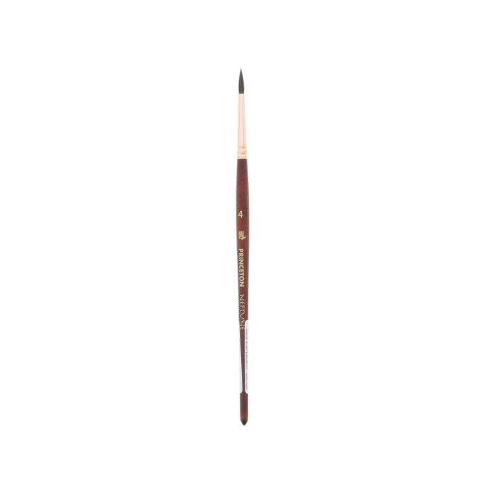 PRINCETON Neptune Watercolour Brush - Synthetic Squirrel - Round Size 4 (2.7 x 14mm)