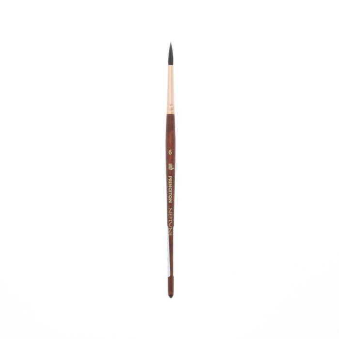 PRINCETON Neptune Watercolour Brush - Synthetic Squirrel - Round Size 6 (3.7 x 18mm)
