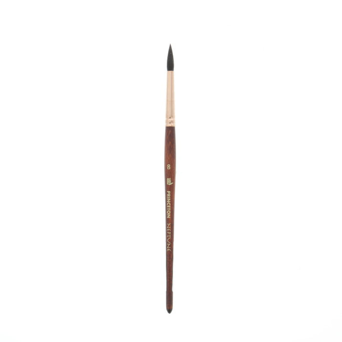 PRINCETON Neptune Watercolour Brush - Synthetic Squirrel - Round Size 8 (4.8 x 20mm)