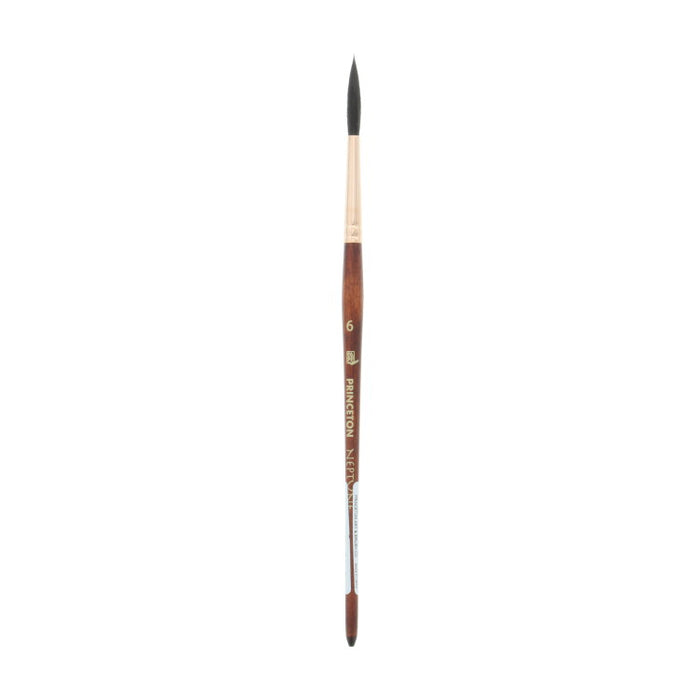 PRINCETON Neptune Watercolour Brush - Synthetic Squirrel - Script - Size 6 (3.7 x 38mm)
