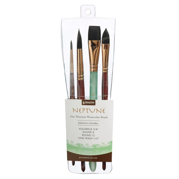 PRINCETON Pro Brushes 4-Piece Set - Watercolour - Neptune