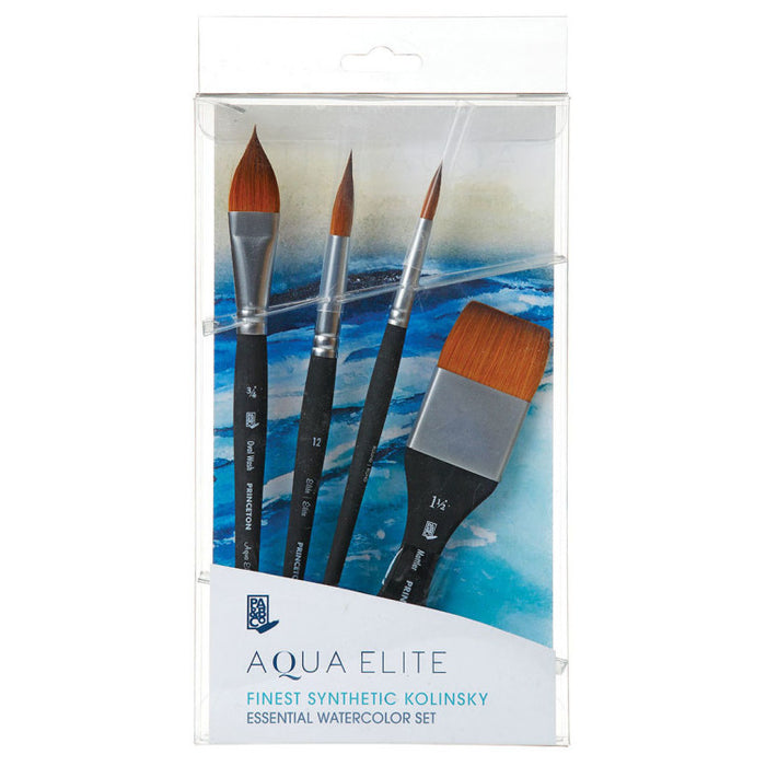 PRINCETON Pro Brushes 4-Piece Box Set - Watercolour - Aqua Elite